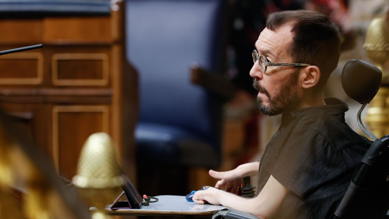 El portavoz de Unidas Podemos, Pablo Echenique