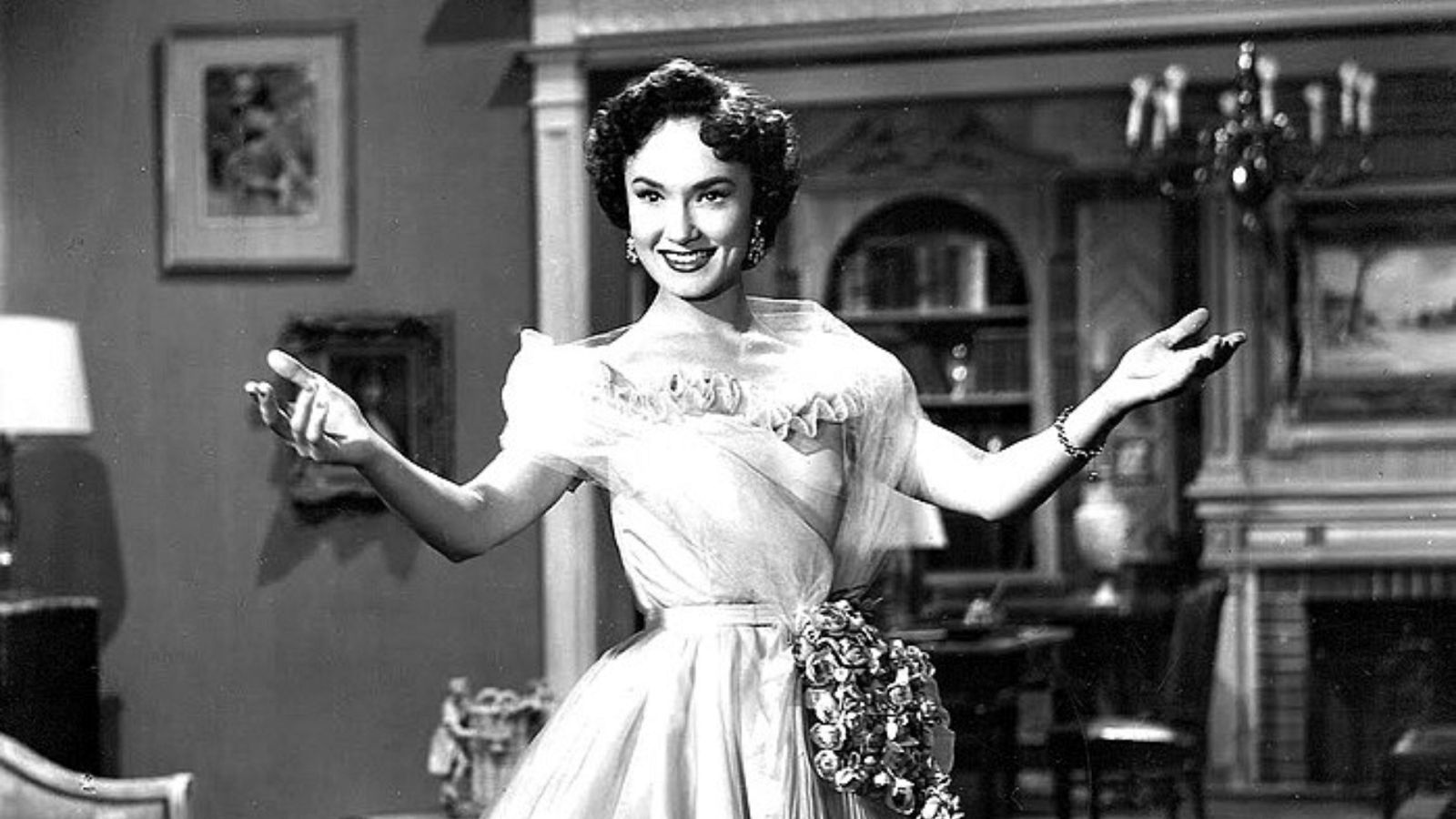 La actriz y cantante argentina Lolita Torres en la película 'Un novio para Laura'