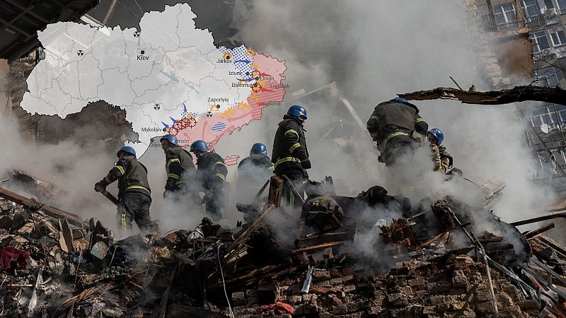 Los mapas de la 35ª semana de la guerra de Ucrania