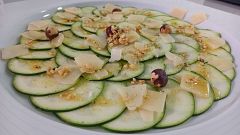 Recetas de Navidad | Carpaccio de calabacín con frutos secos de Sergio Fernández