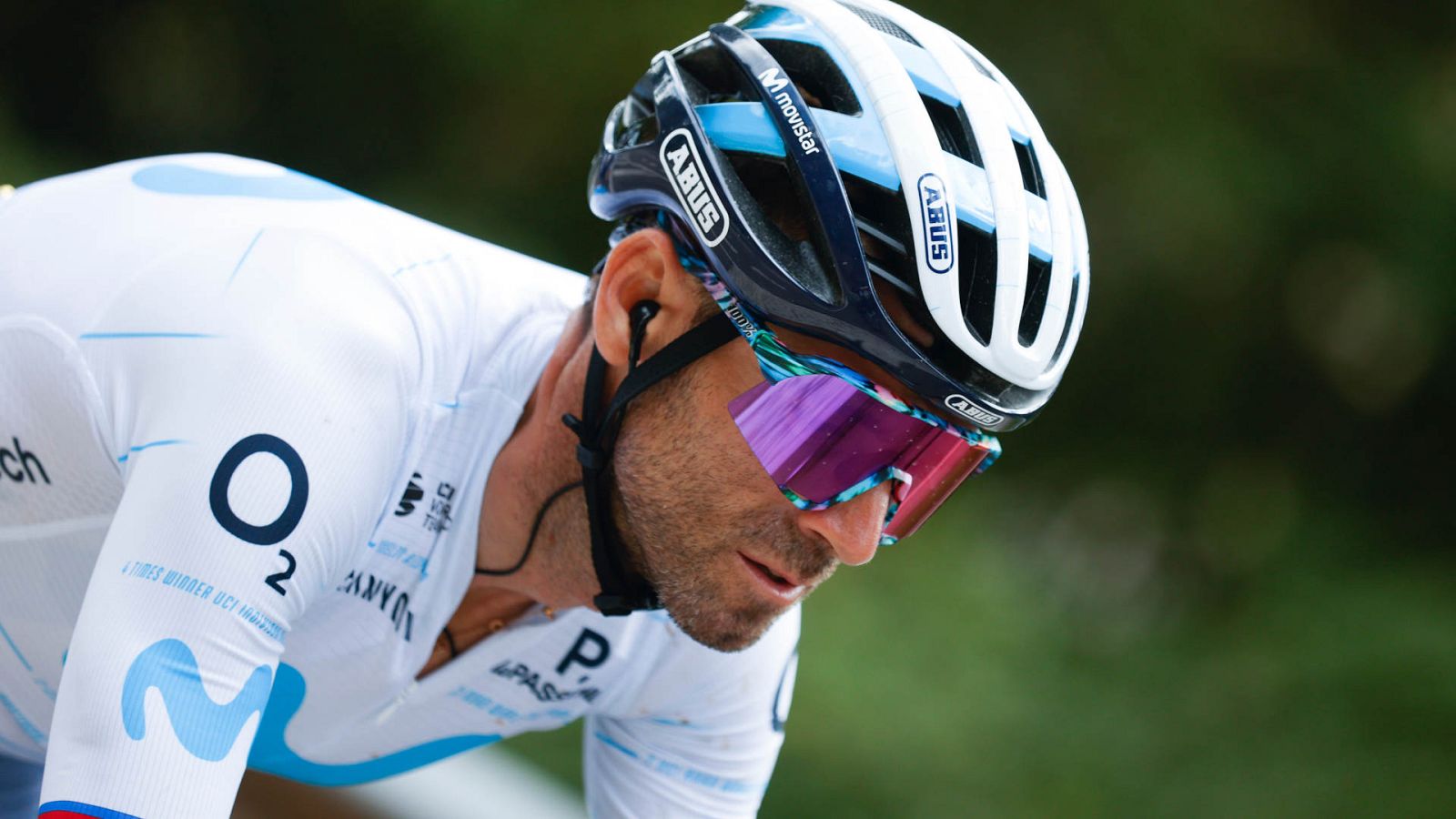 Alejandro Valverde, del equipo Movistar