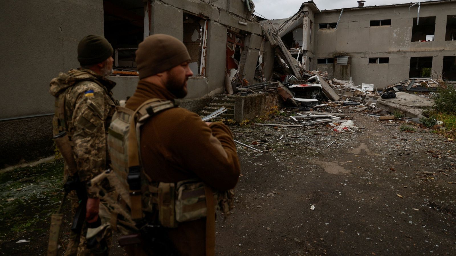 Imagen de unos soldados del ejército ucraniano