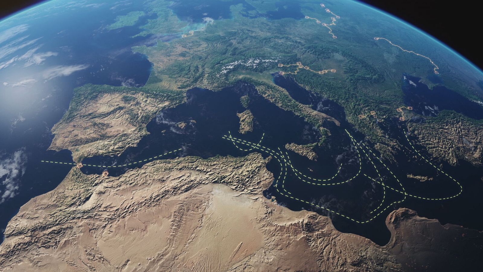 Mapa de Europa con fronteras