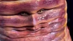 Heidi Klum en Halloween nos da mucho asco con este repugnante disfraz de lombriz