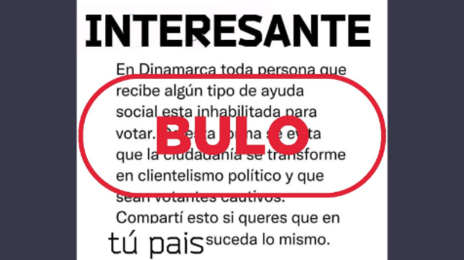 Bulo sobre el derecho al voto en Dinamarca