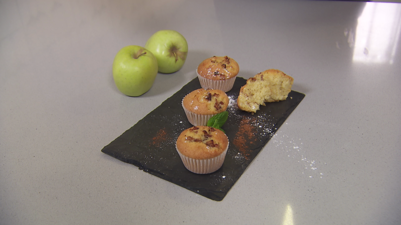 Receta de magdalenas con manzana a la canela de Sergio Fernández