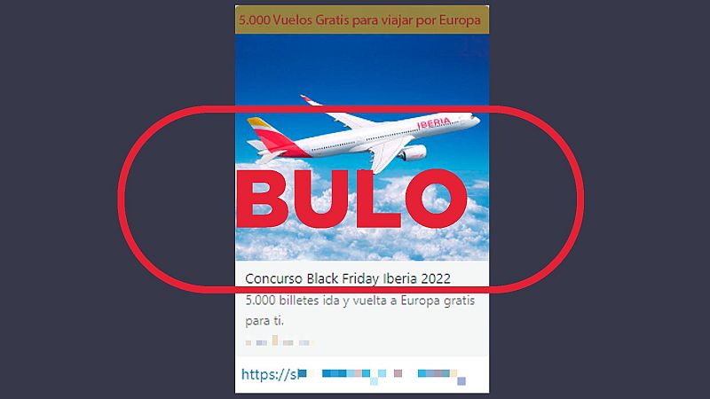 Iberia no está sorteando 5.000 vuelos gratis para viajar por Europa con motivo del Black Friday, es un fraude