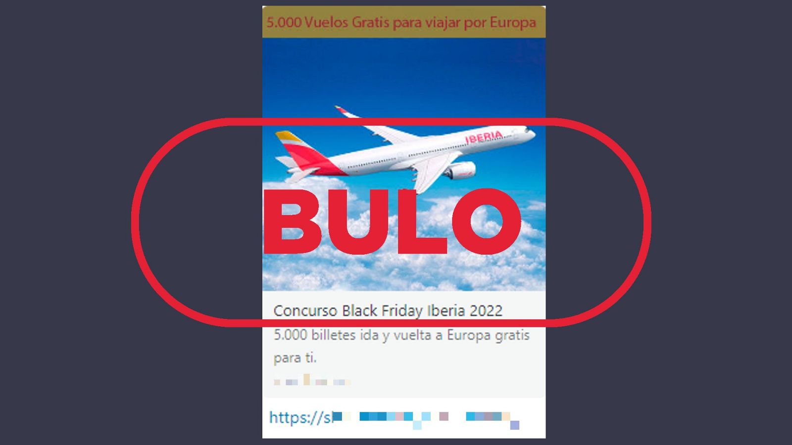 Concurso que suplanta a Iberia
