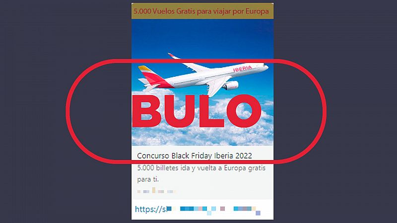Iberia no est� sorteando 5.000 vuelos gratis para viajar por Europa con motivo del Black Friday, es un fraude