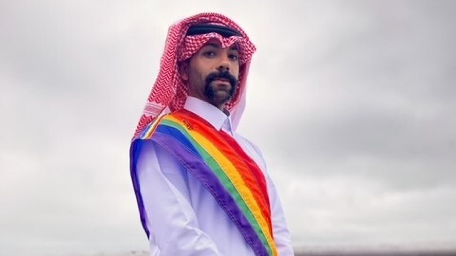 Nas Mohammed en una marcha a favor de los derechos LGTBI en EE.UU.