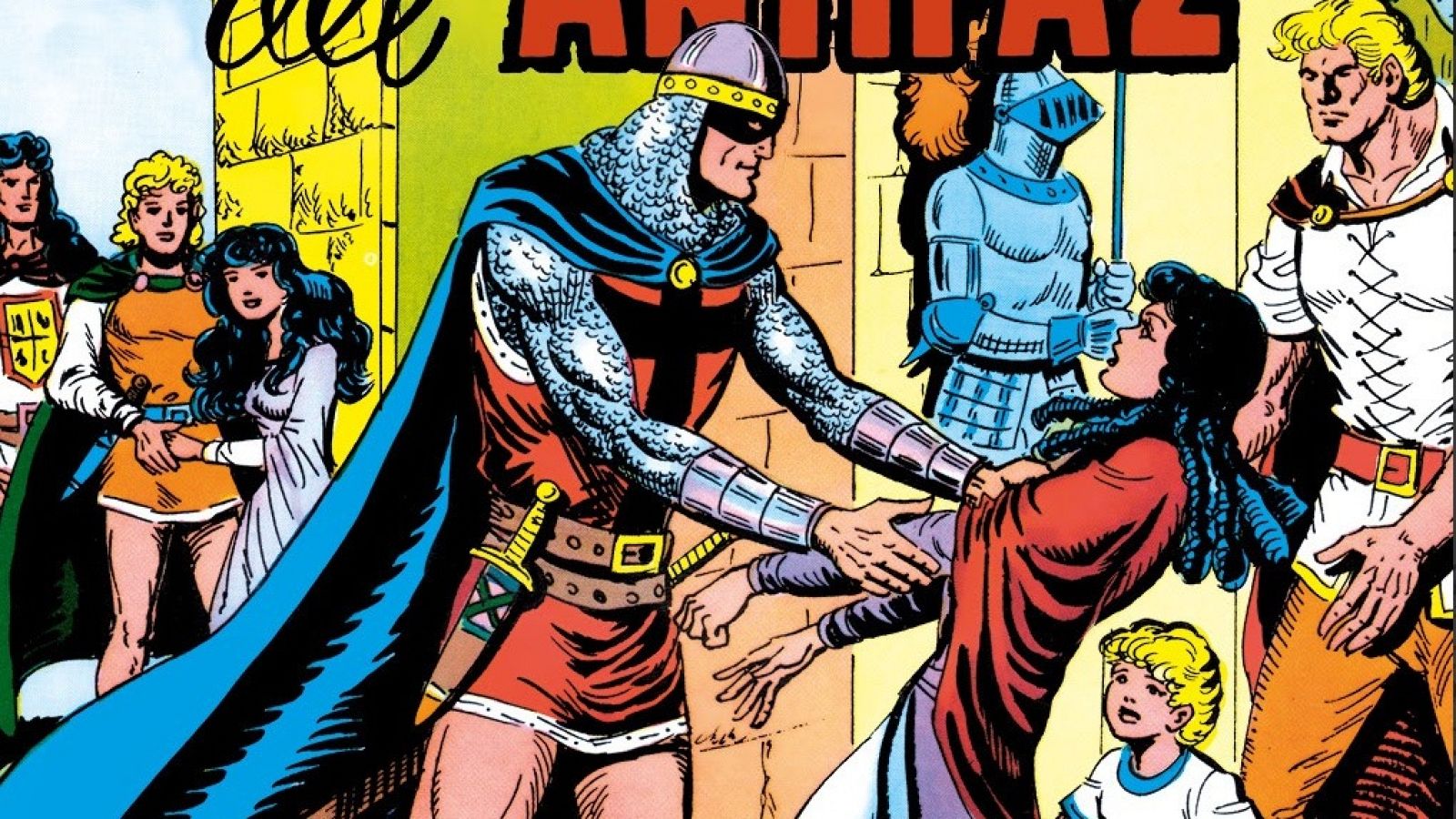 Detalle de la portada de 'El Guerrero del Antifaz', de Manuel Gago