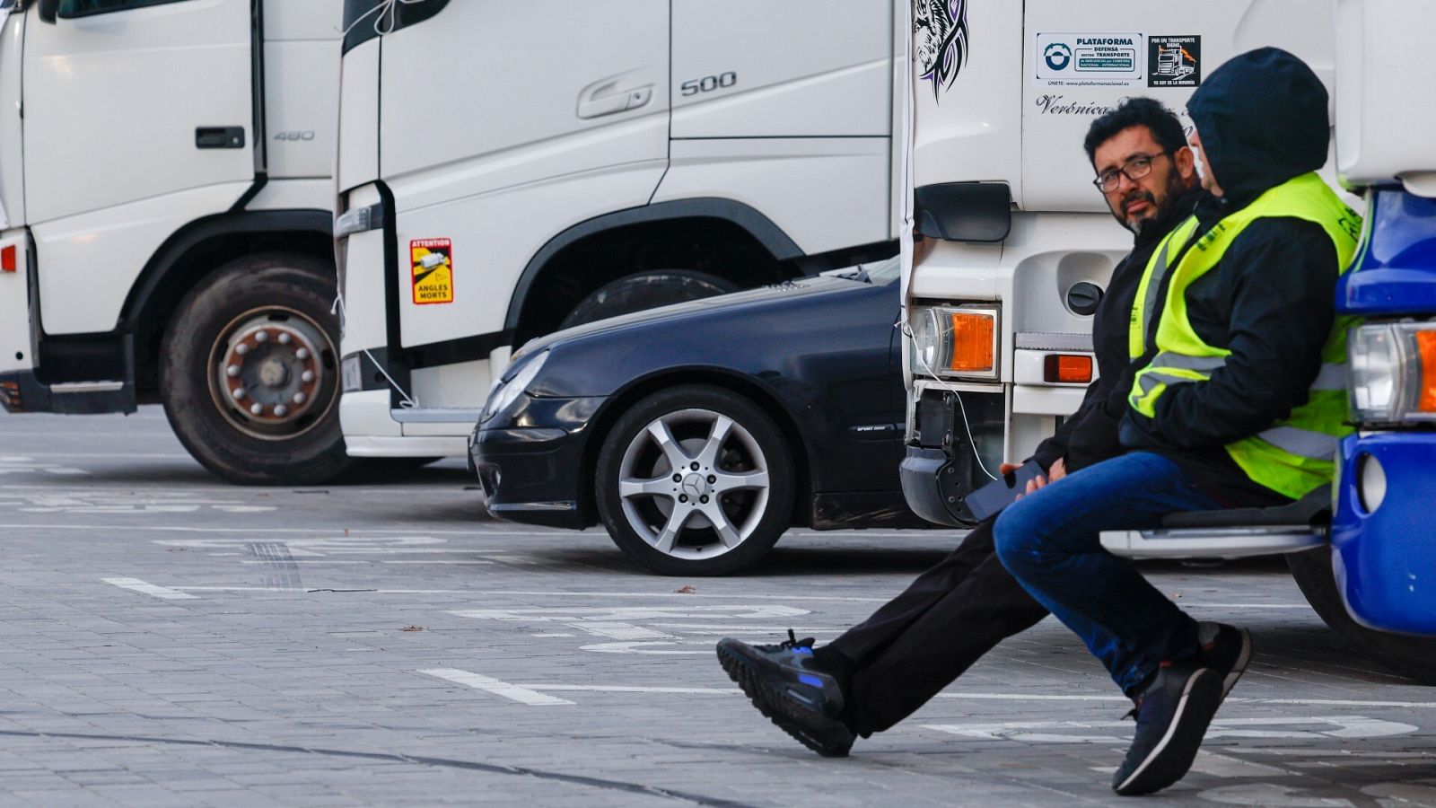 El segundo día del paro en el transporte arranca con normalidad en carreteras