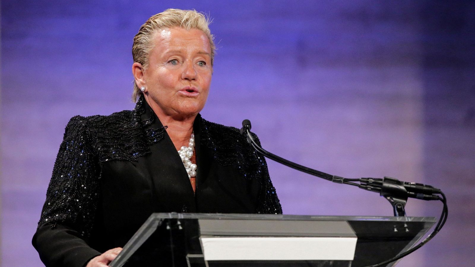 La presidenta ejecutiva del grupo Eulen, María José Álvarez Mezquíriz, durante un acto en Nueva York