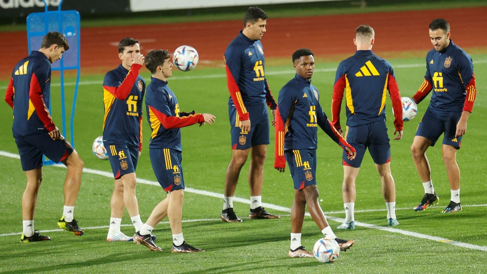Entrenamiento Selección Española