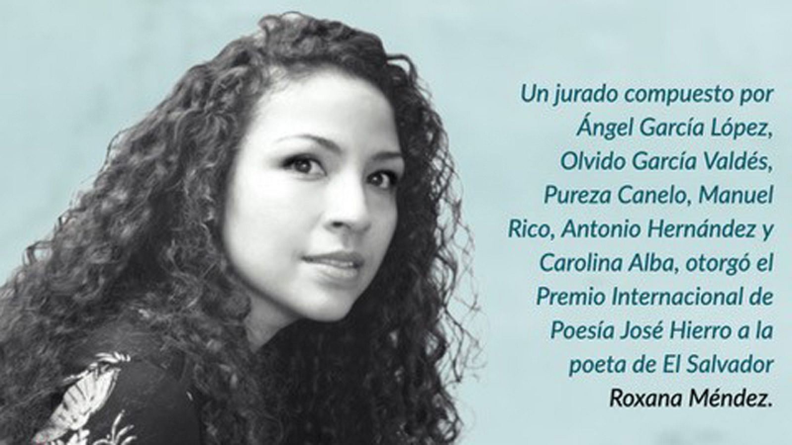 Roxana Méndez Premio Internacional de Poesía José Hierro