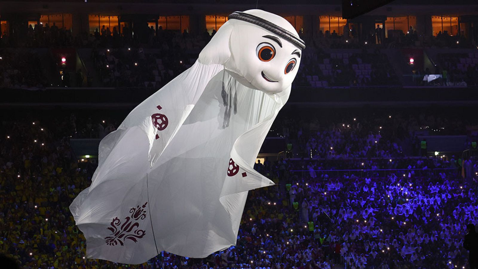 La'eeb es la mascota del Mundial de Fútbol de Qatar 2022
