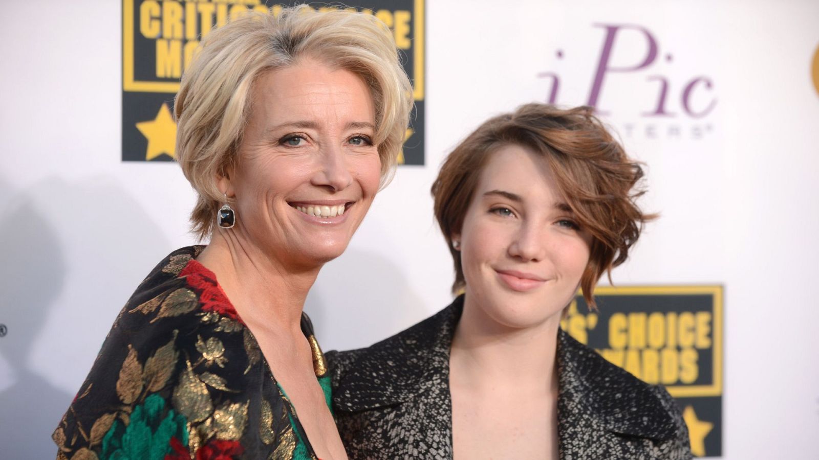 La actriz Emma Thompson y su hija Gaia