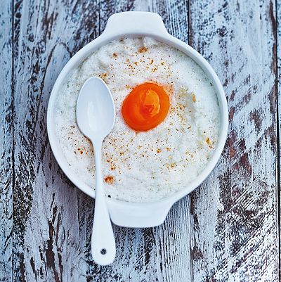 Receta de nubes de huevo de Julie Andrieu�