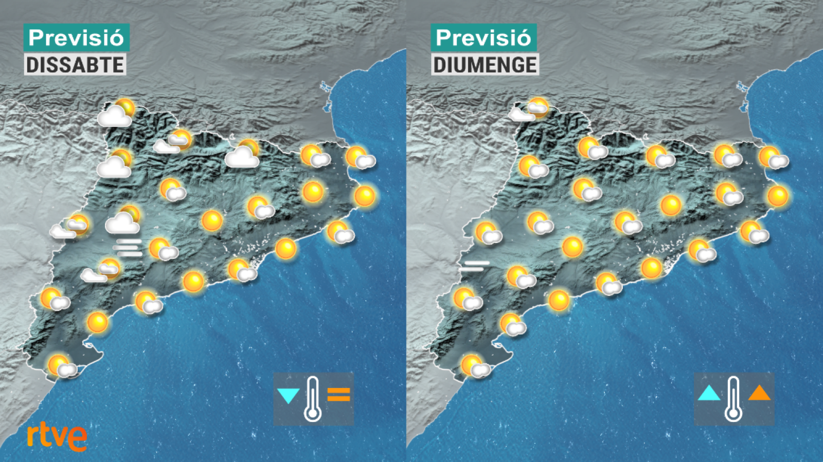 Previsió del temps pel cap de setmana del  26 i 27 de novembre