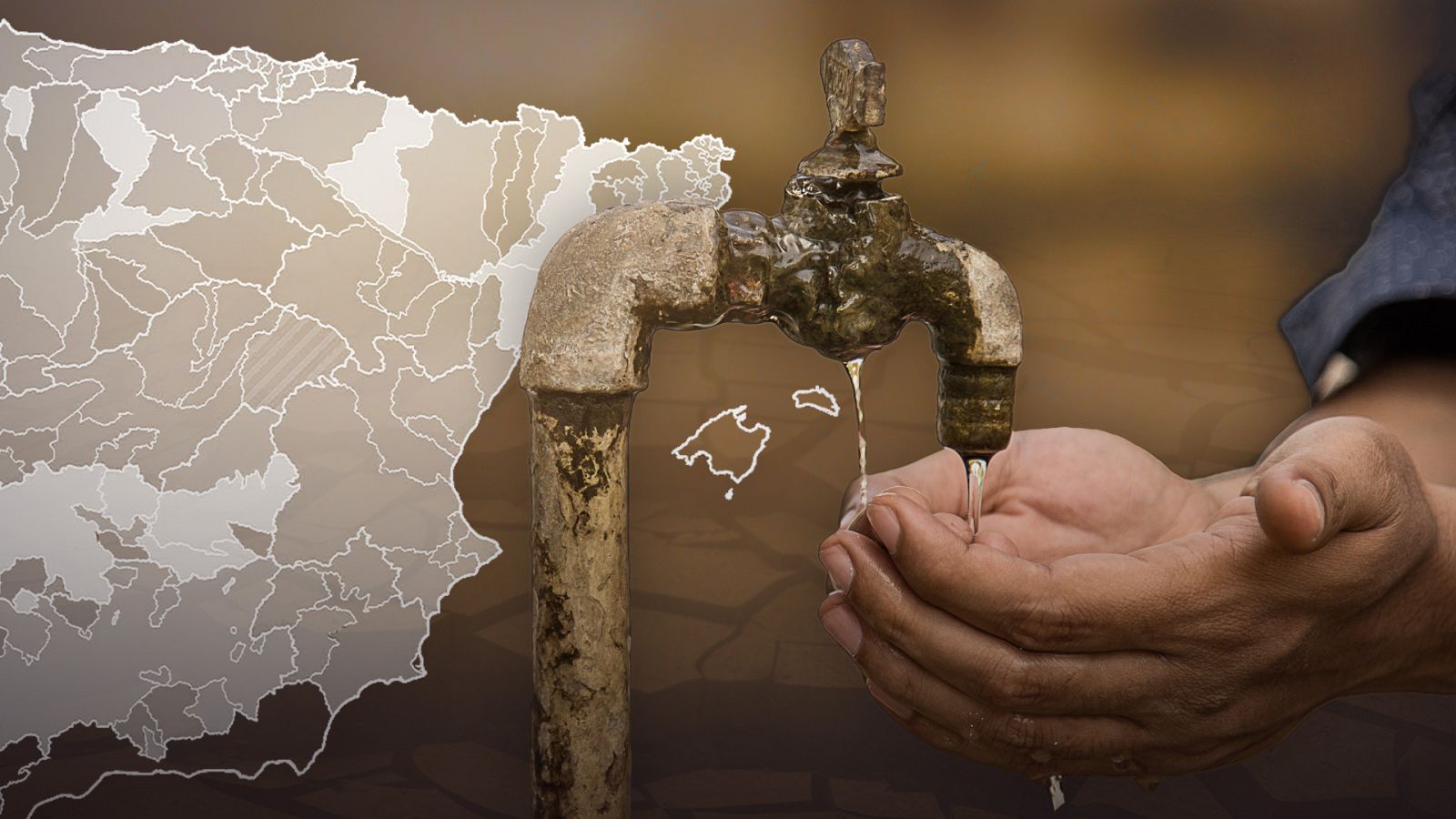 Mapa de la escasez de agua en España