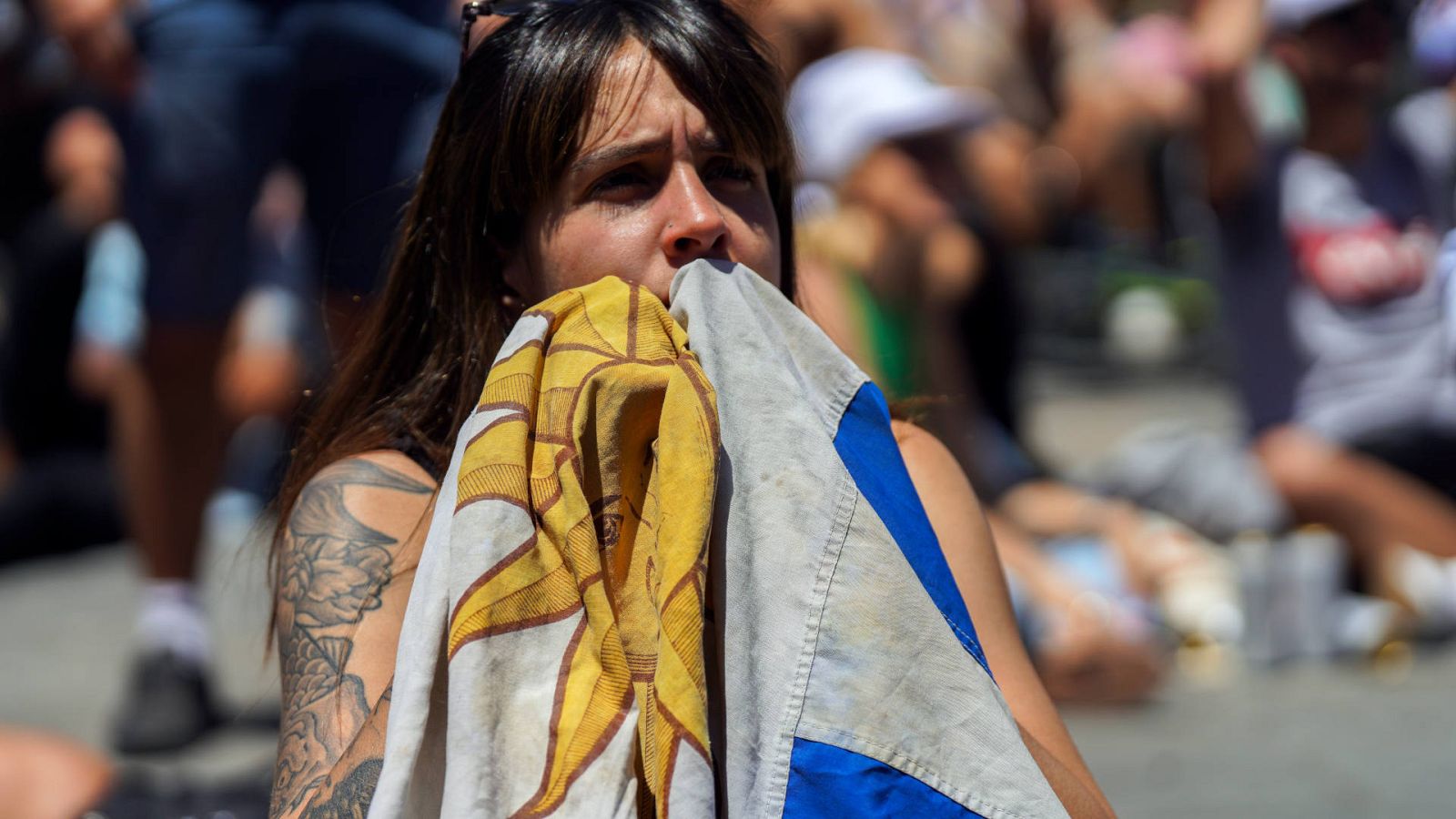 Una aficionada de Uruguay