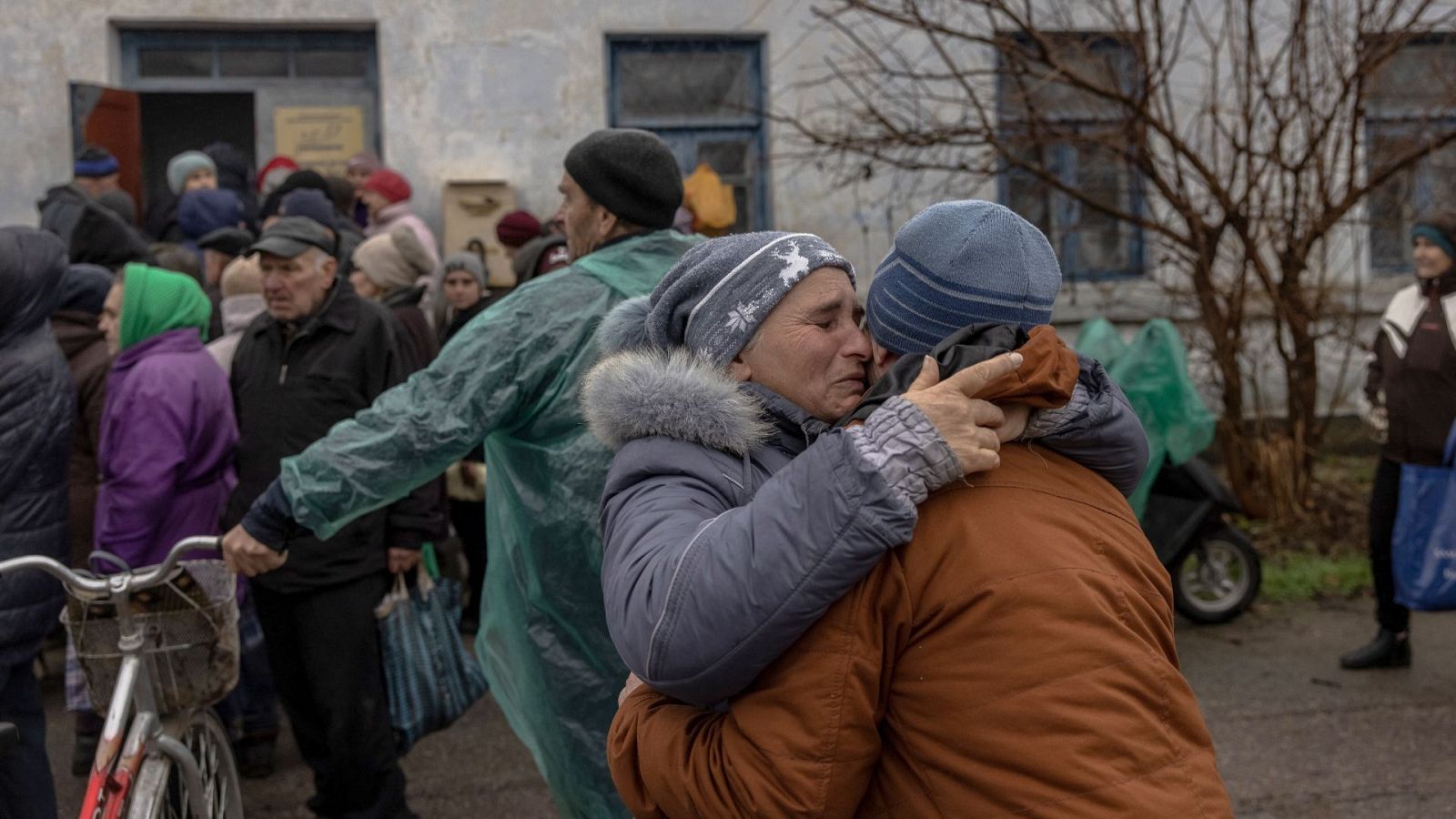 Reencuentros en Jersón tras el avance ucraniano