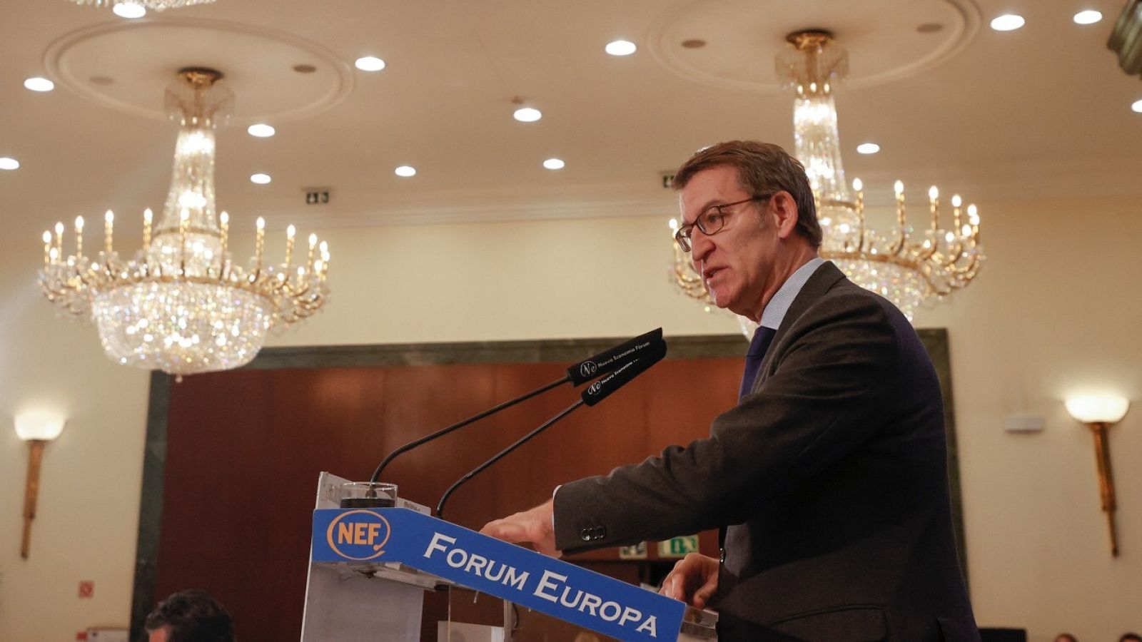 El líder del PP, Alberto Núñez Feijóo