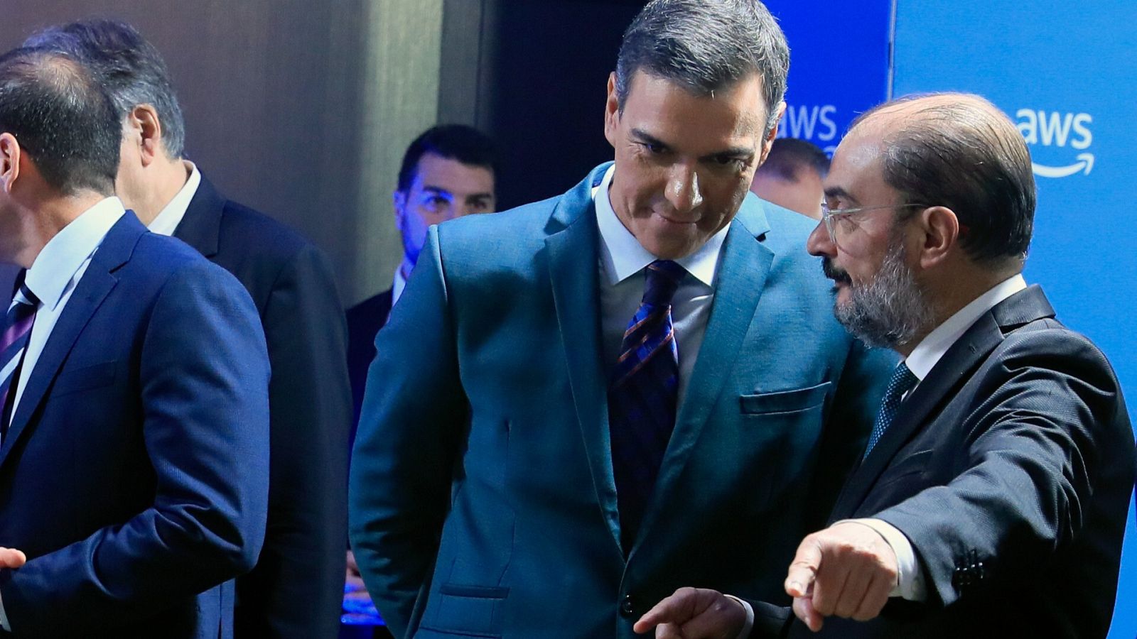 Javier Lambán en un acto reciente con Pedro Sánchez