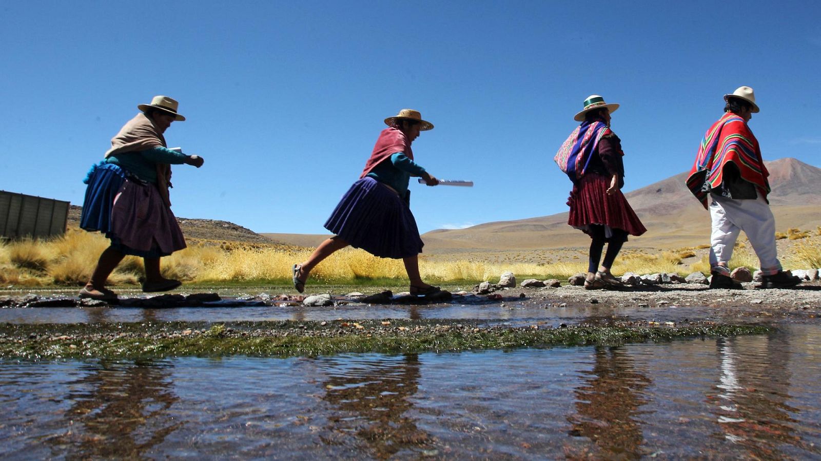 Manantiales del río Silala, en el departamento de Potosí, suroeste de Bolivia.