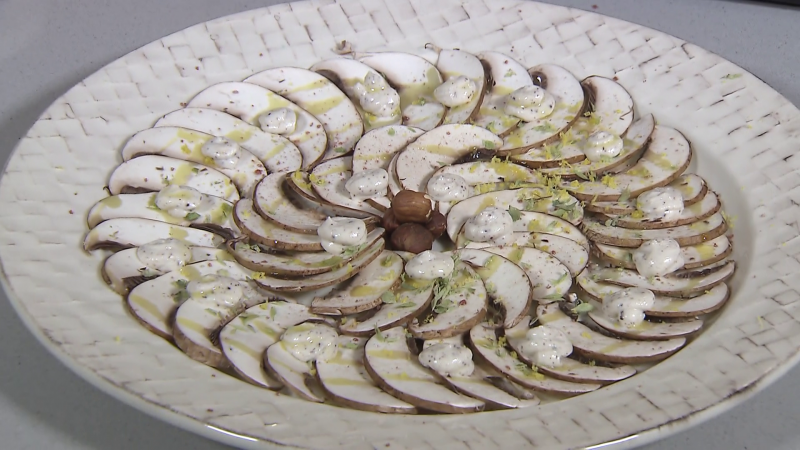 Recetas de Navidad | Carpaccio de champin portobello de Sergio Fernndez