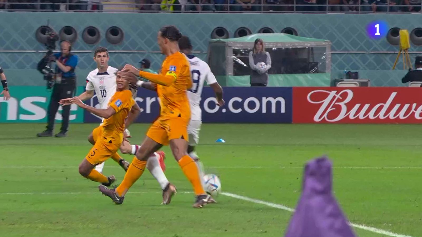 Un momento del partido