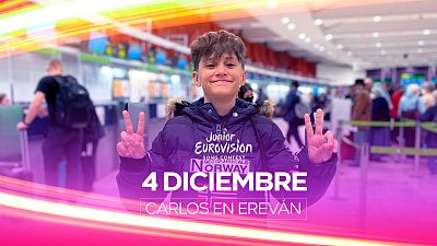 Carlos Higes llega a Erev�n para cumplir su sue�o: representar a Espa�a en Eurovisi�n Junior