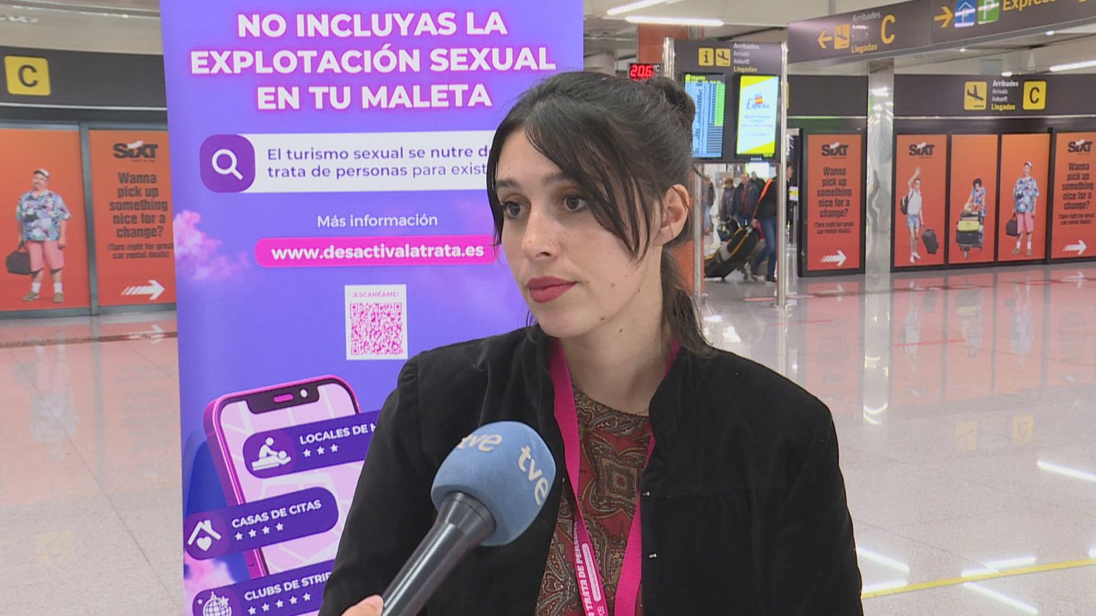 "No incloguis l'explotació sexual a l'equipatge": la campanya contra la prostitució arriba a l'aeroport de Palma