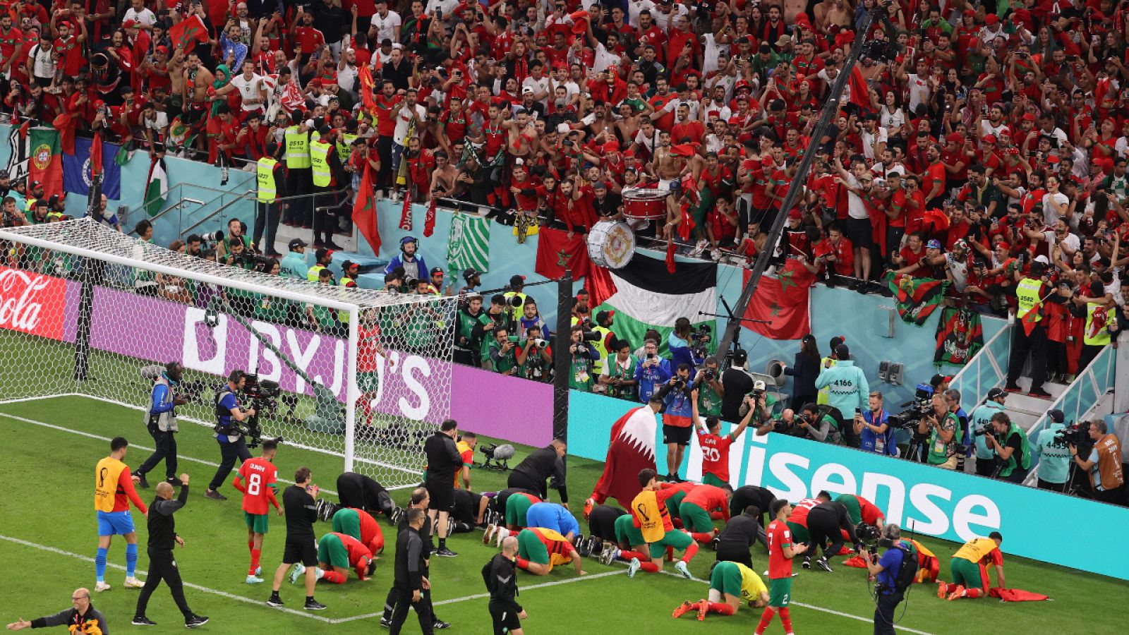 Marruecos celebra el histórico pase a semifinales