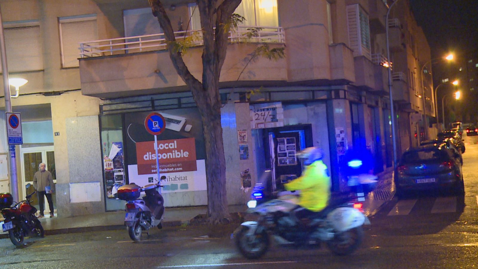 La Policia Nacional deté 6 persones en una brega a un local okupat de San Ferran