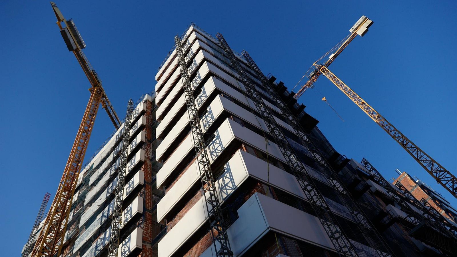 Un edificio en construcción en Madrid