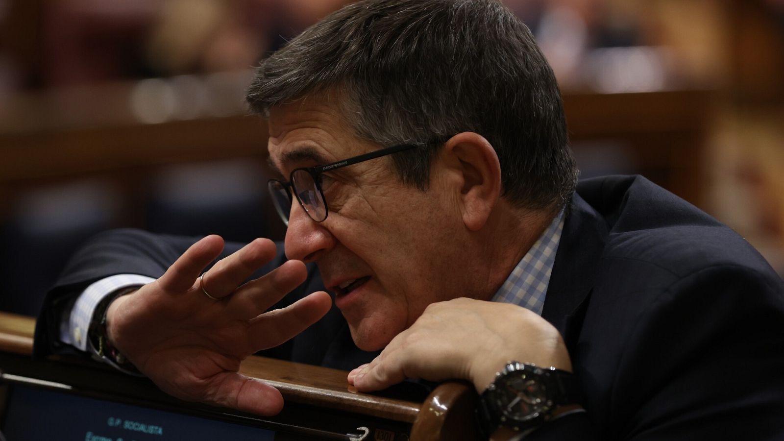 El portavoz del Grupo Socialista, Patxi López