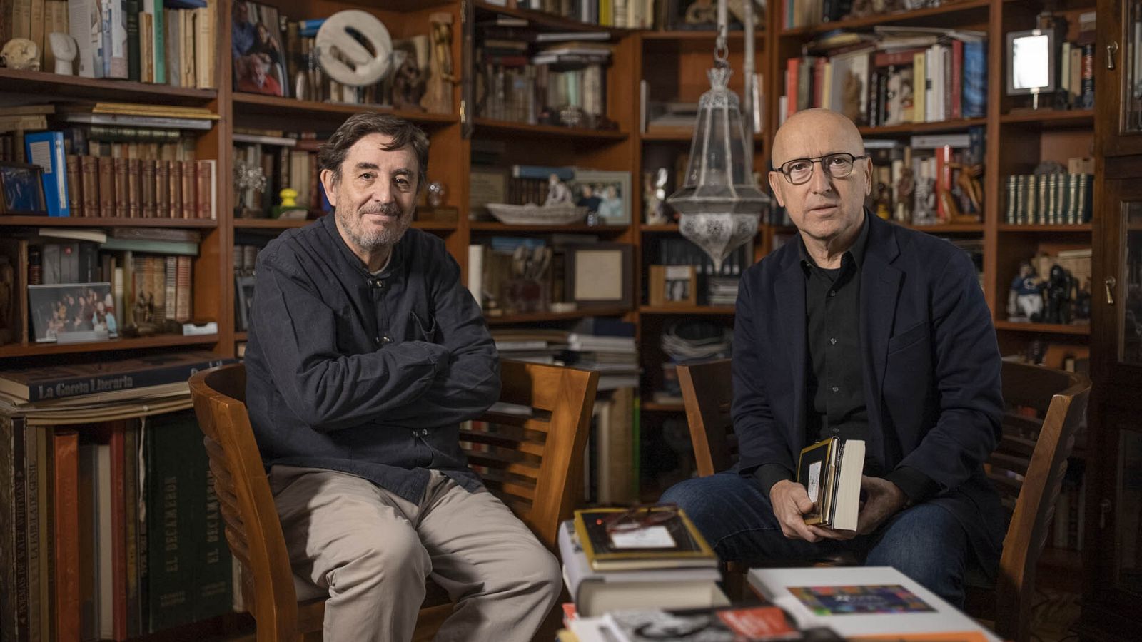 Óscar López con Luis García Montero