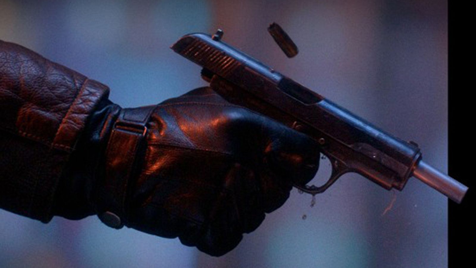 Detalle del cartel de 'El asesino de la baraja'