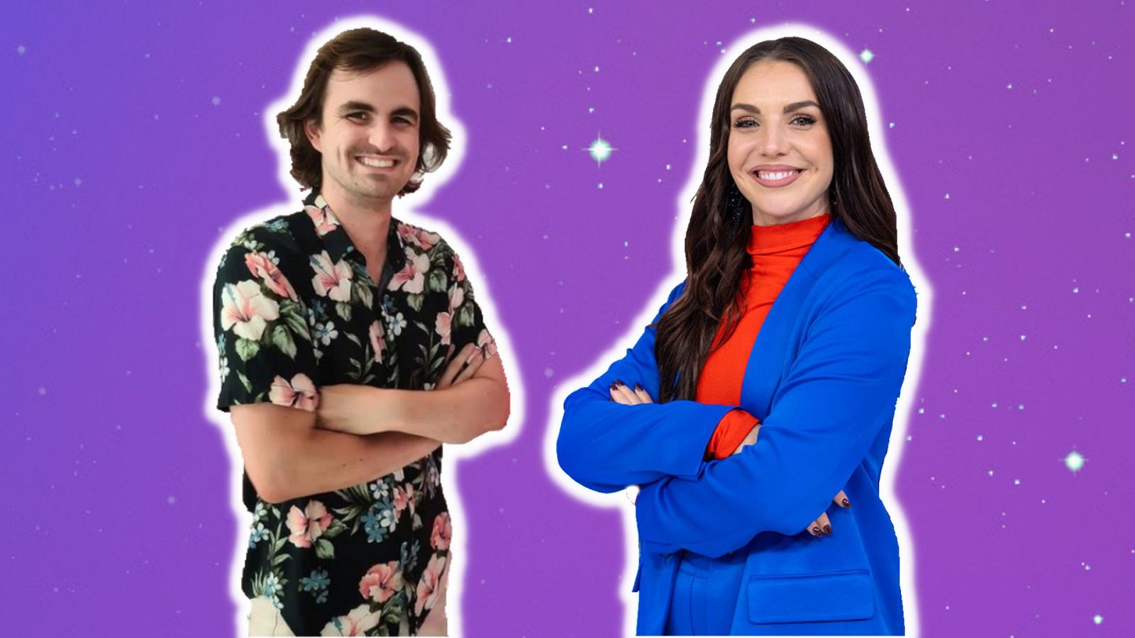 Inés Hernand y Fede Arias, presentadores del 'Eurodramas'