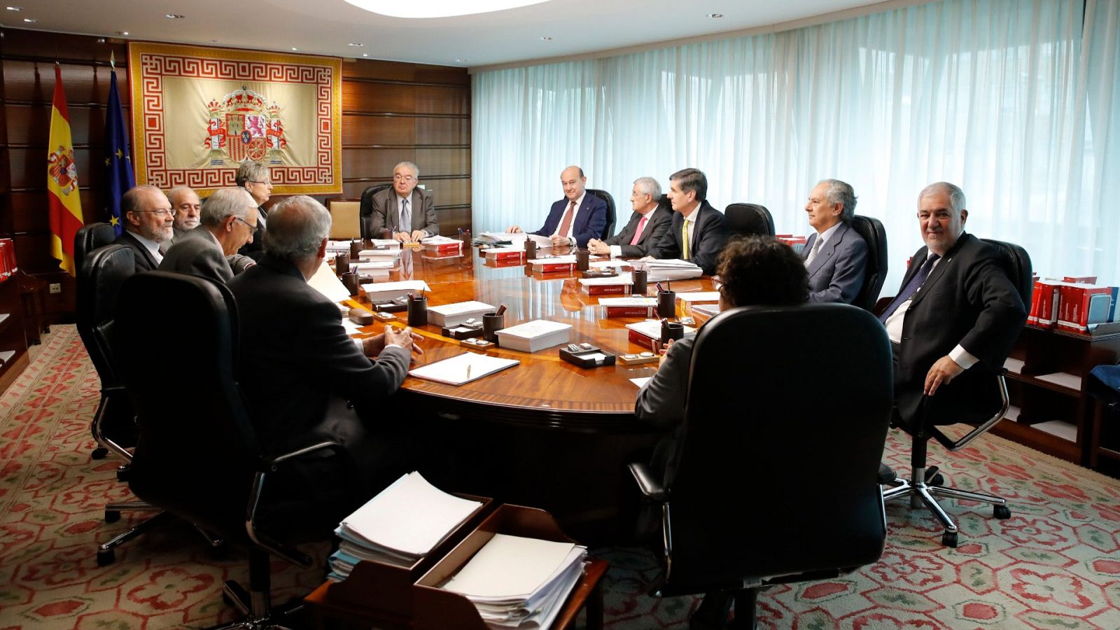 Imagen de archivo de un pleno del Tribunal Constitucional