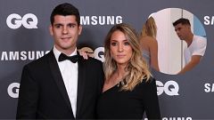 Vídeo: Alice Campelo simula que ha roto aguas y la cara de Álvaro Morata es un poema