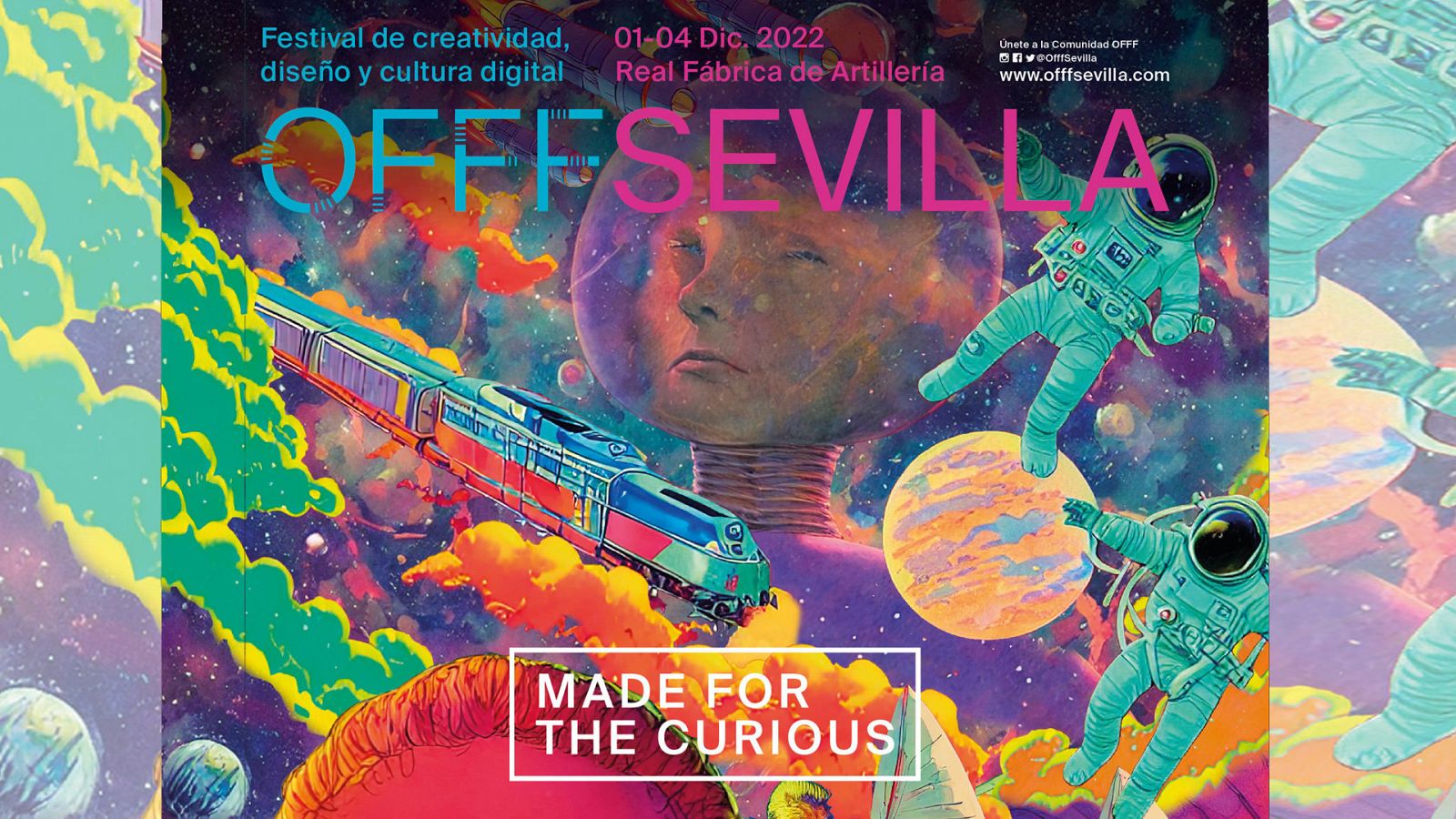 Imagen de OFFF Sevilla 2022 creada por Estado Latente (Ruth Falquina y Ángel Alonso)