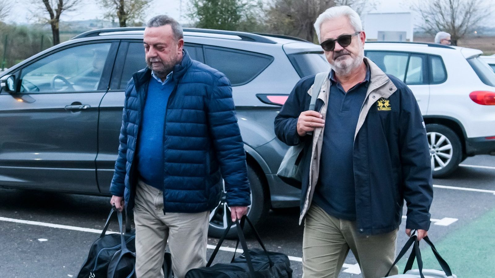 Francisco Vallejo (d), exresponsable de Innovación, y Jesús María Rodríguez (i), exviceconsejero de Innovación, ingresan en la prisión