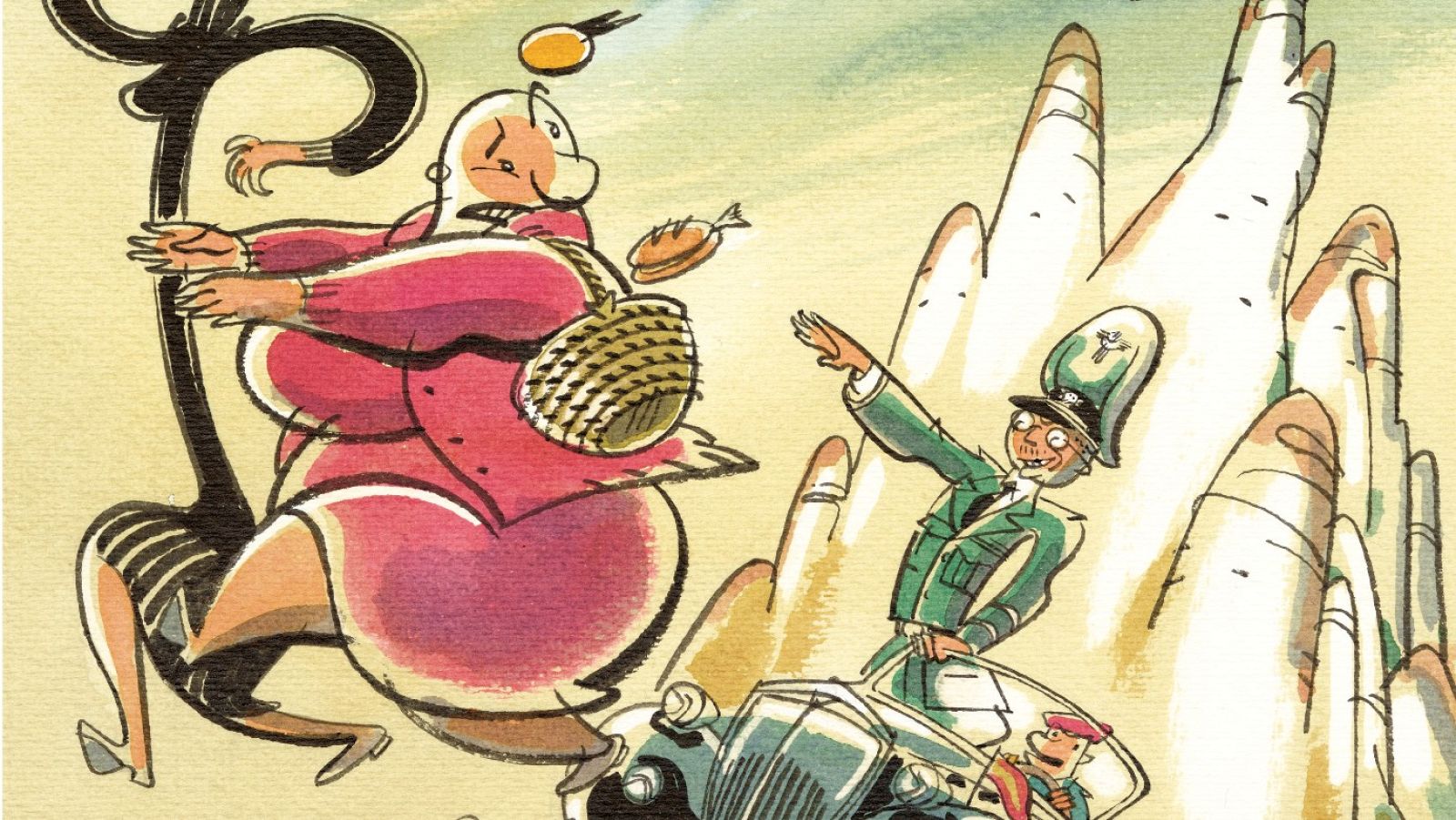 Detalle de la portada de 'Una tarde con Himmler'