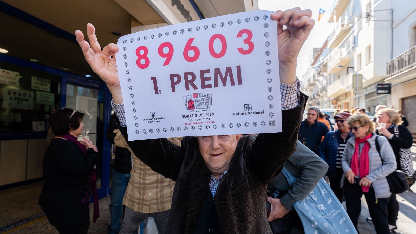 El primer premio de la Lotería del Niño, el 89.603, ha tocado íntegro en L'Escala, Girona