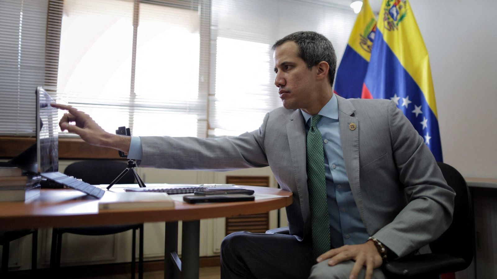 Una imagen de archivo de Juan Guaidó.