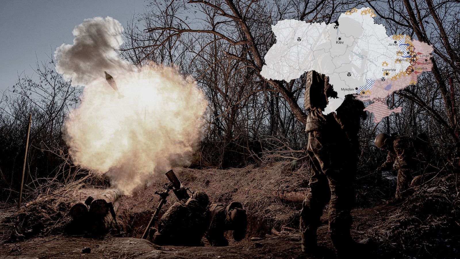 Los mapas de la 47ª semana de la guerra de Ucrania