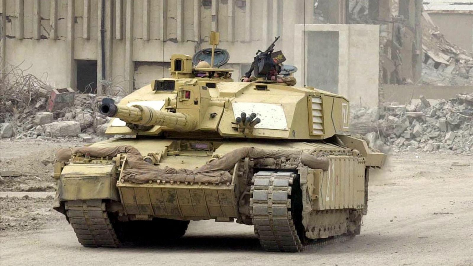 Imagen de archivo de un tanque Challenger 2.