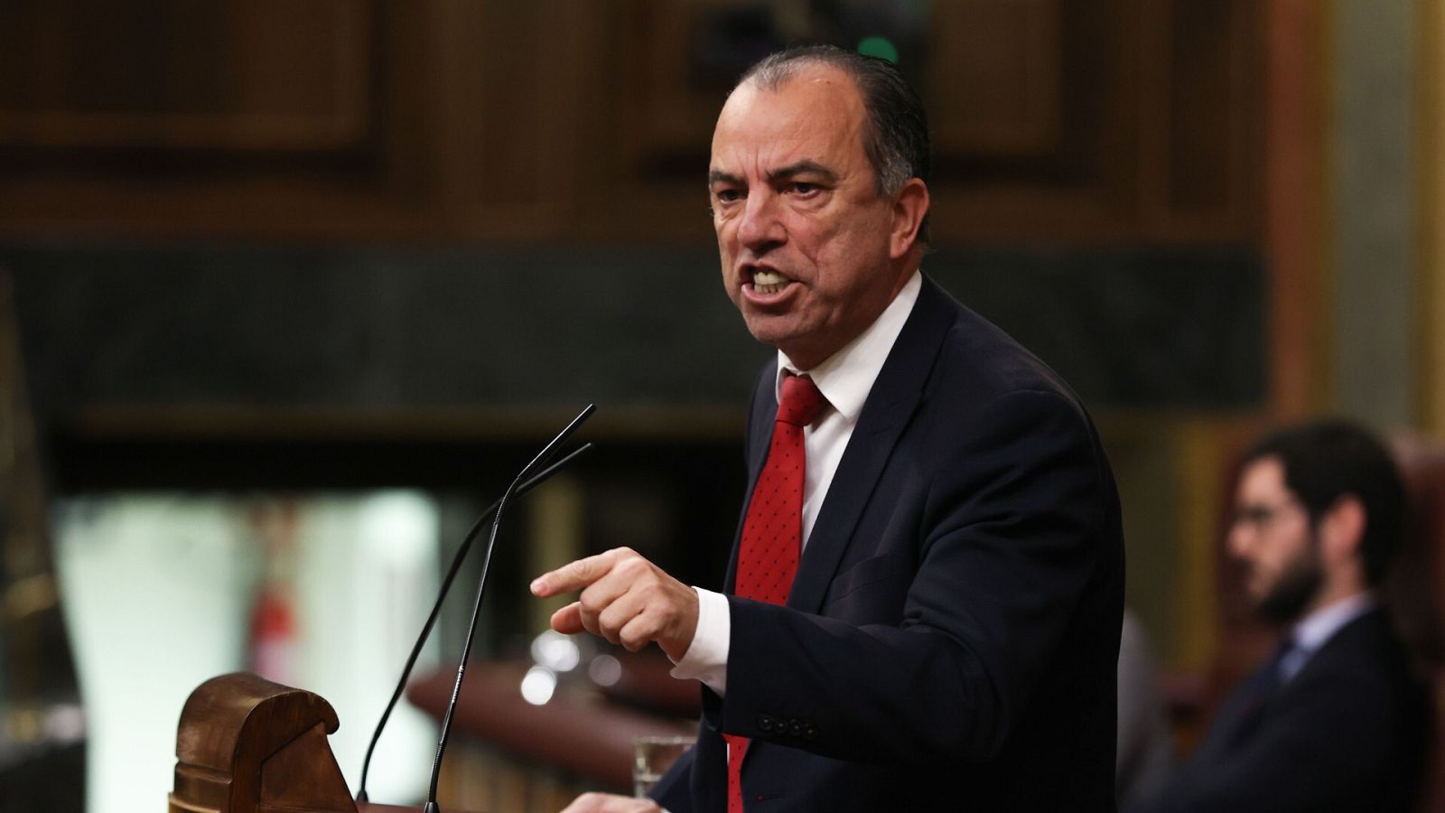 Carlos García Adanero, en un Pleno del Congreso